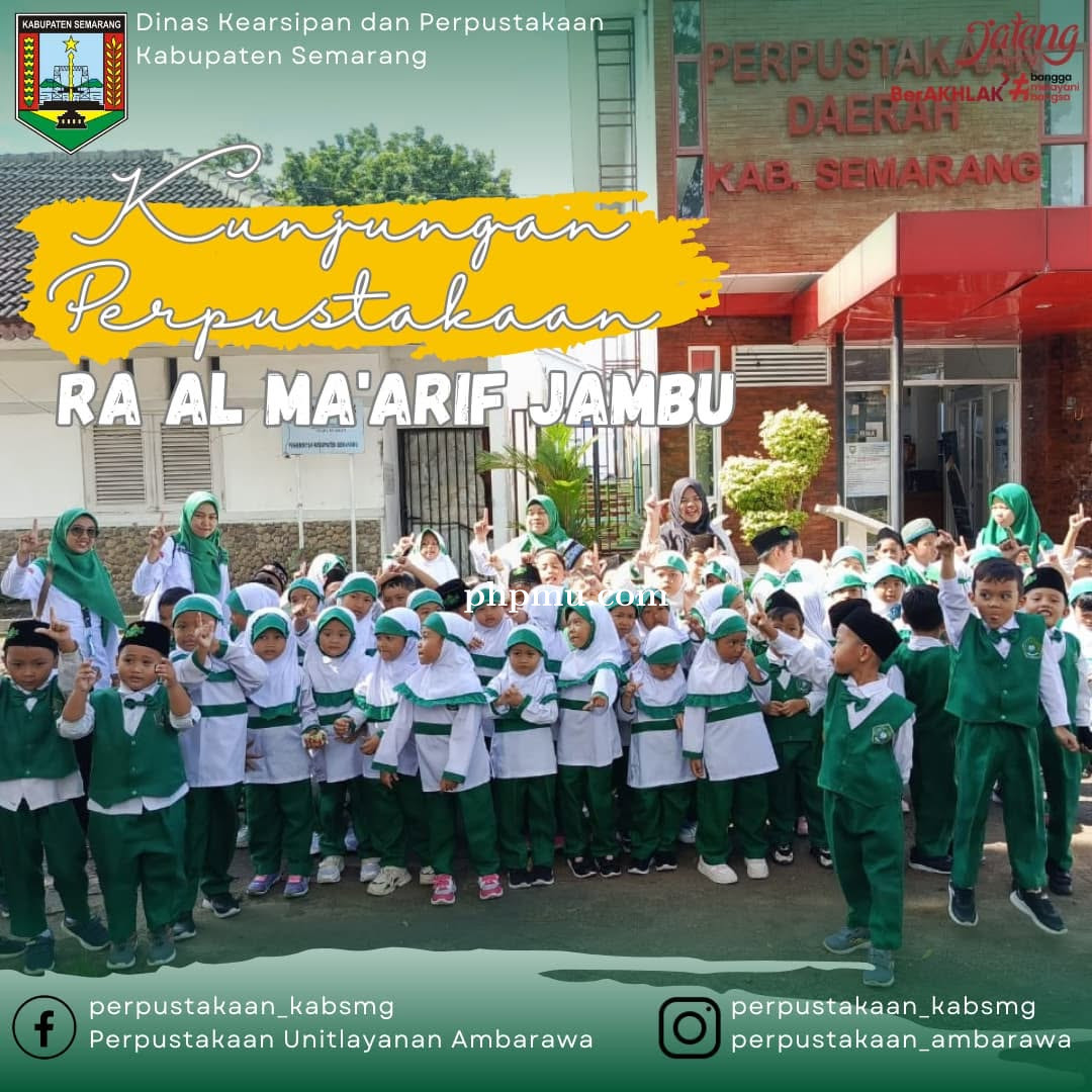 Kunjungan Perpustakaan dari RA Al Ma\