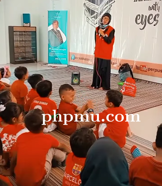 Kunjungan Perpustakaan dari TK Kemala Bhayangkari 32 Ambarawa