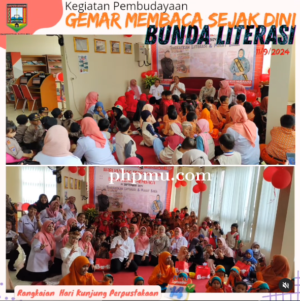 Bunda Literasi di Kegiatan Motivasi Gemar Membaca Sejak Dini