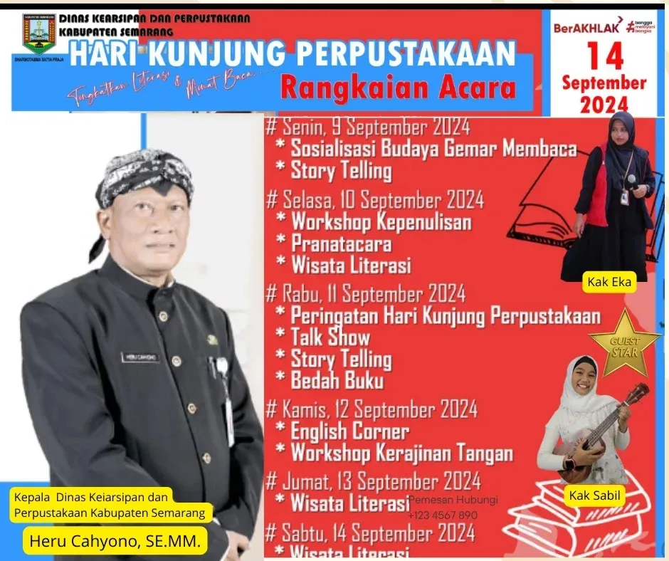 Hari Kunjung Perpustakaan dan Bulan Gemar Membaca