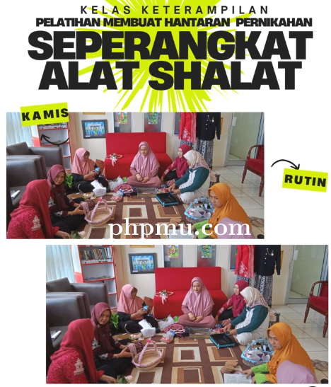 Kelas Keterampilan Pelatihan Membuat Hantaran Seperangkat Alat Shalat