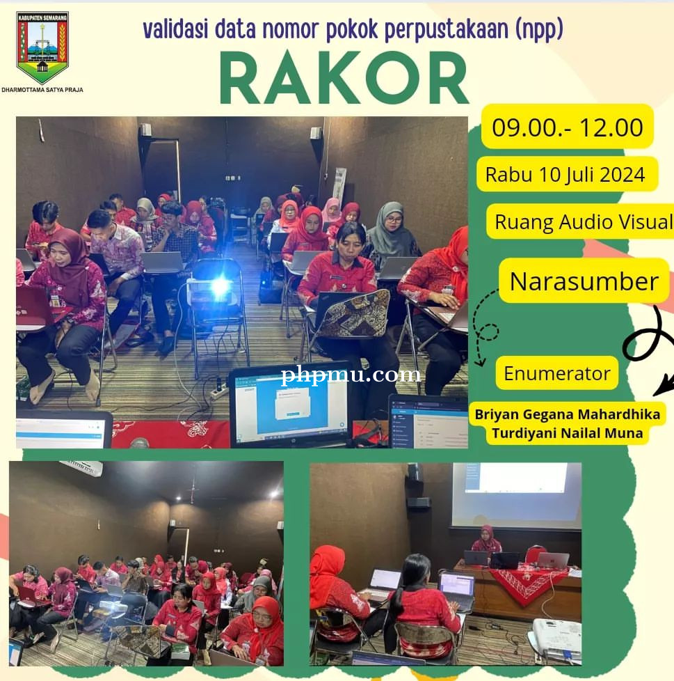 Rapat Koordinasi Validasi Data Nomor Pokok Perpustakaan (NPP)