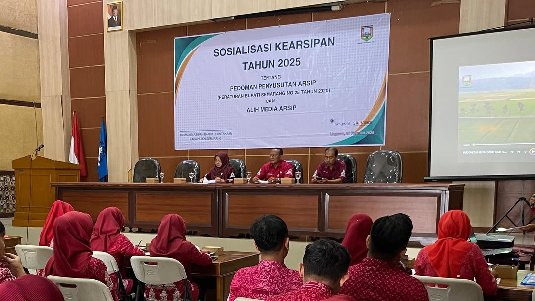 Sosialisasi Kearsipan tentang Pedoman Penyusutan Arsip dan Alih Media Arsip Bagi Perangkat Daerah