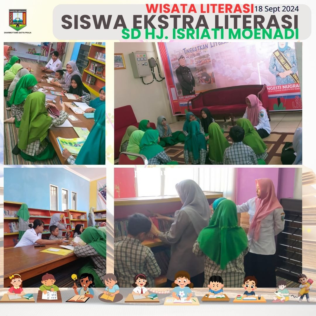 Wisata Literasi Siswa Eksul Literasi SD Hj. Isriati Moenadi Ungaran